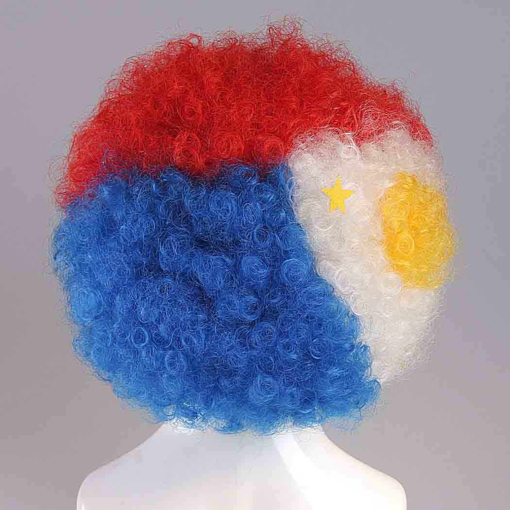 flagwigs, football wigs, fan wigs, afro wigs, mullet wigs, bob wigs, euro wigs,  premier league wigs,Philippines Afro Wig
