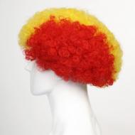 flagwigs, football wigs, fan wigs, afro wigs, mullet wigs, bob wigs, euro wigs,  premier league wigs,Belgium Afro Wig 