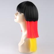 flagwigs, football wigs, fan wigs, afro wigs, mullet wigs, bob wigs, euro wigs,  premier league wigs,Germany Long Wig